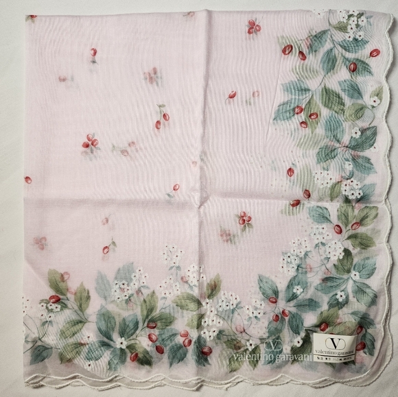 Valentino Garavani Handkerchief Cotton Brandnew Authentic - Picture 5 of 8